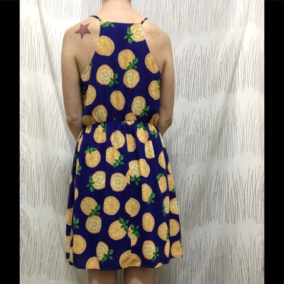 ModCloth Everly Orange Print Dress M - Picture 2 of 7